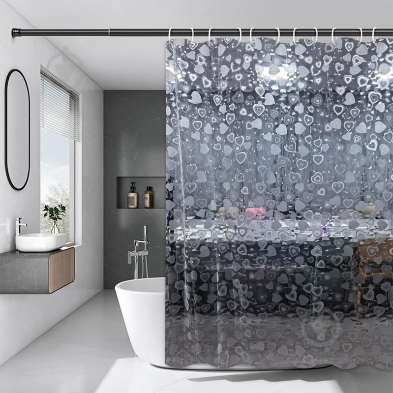 Шторка для ванни Rapal 3D Charm, 180х180 см - фото 1 Шторка для ванни Rapal 3D Charm, 180х180 см - фото 1