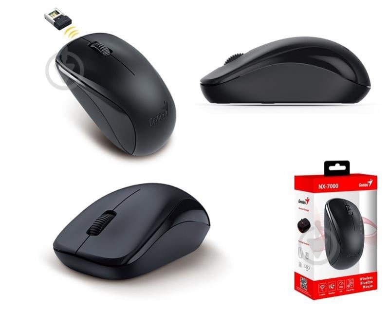 Мышь Genius NX-7000 WL black (31030016400) - фото 4