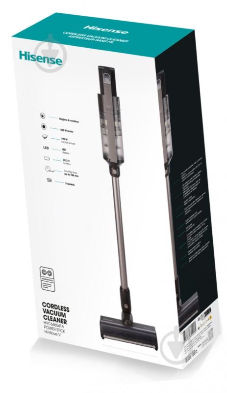 Пылесос аккумуляторный Hisense HVC646541A grey - фото 18 Пылесос аккумуляторный Hisense HVC646541A grey - фото 18