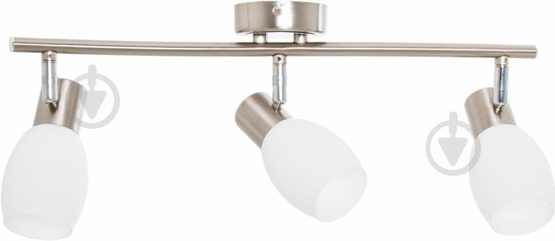 Спот Accento lighting 3x40 Вт E14 никельсатин ALIN-Quadra-3 - фото 1