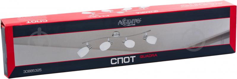 Спот Accento lighting 4x40 Вт E14 сатин ALIN-Quadra-4 - фото 3