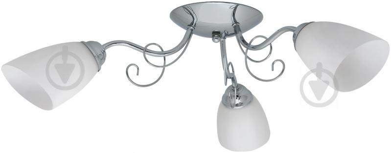 Люстра потолочная Accento lighting Afina 3xE27 белый/хром ALSQ-MD37667/3 - фото 1