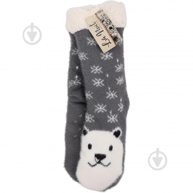 Шкарпетки жіночі La Nuit Home Білий ведмідь р.one size сірий 1 шт. - фото 2 Шкарпетки жіночі La Nuit Home Білий ведмідь р.one size сірий 1 шт. - фото 2