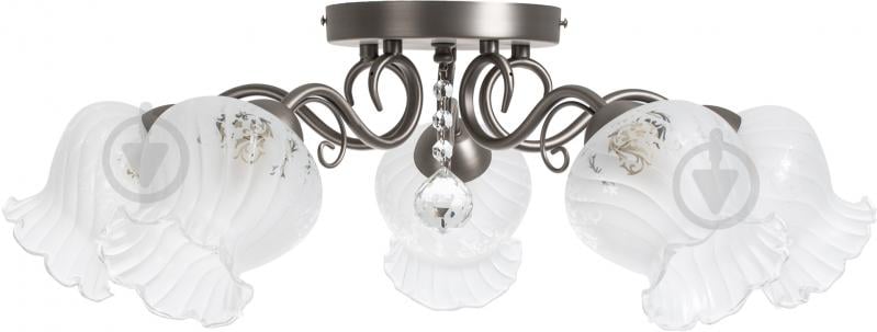 Люстра потолочная Accento lighting Gracia 5xникель/сатин ALSQ-MD37417/5 - фото 2