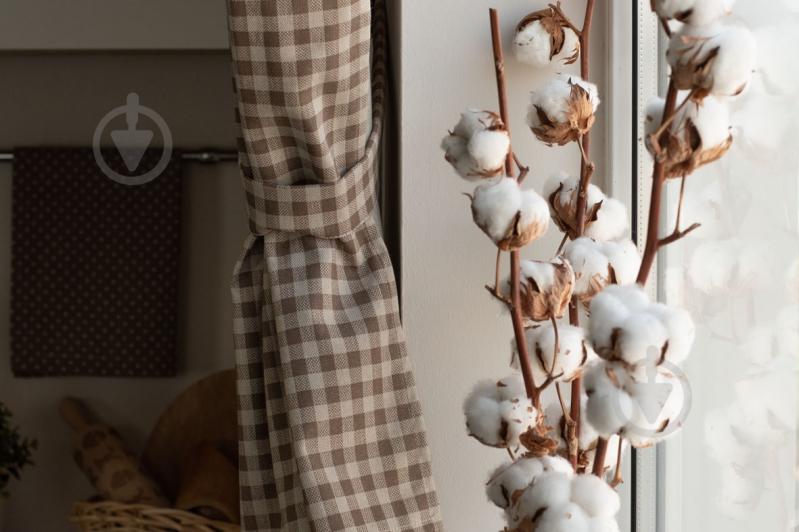 Штора Lucy бежевая клетка - фото 4 Штора Lucy бежевая клетка - фото 4