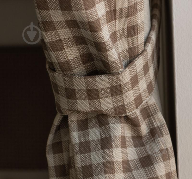 Штора Lucy бежевая клетка - фото 2 Штора Lucy бежевая клетка - фото 2