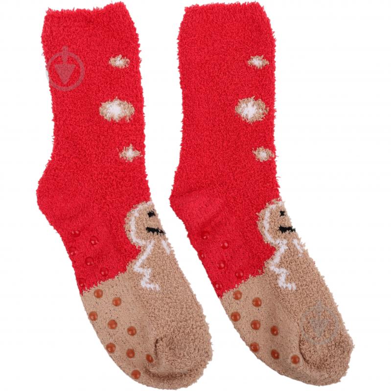 Шкарпетки жіночі La Nuit Home Пряник р.one size червоний 1 шт. - фото 1 Шкарпетки жіночі La Nuit Home Пряник р.one size червоний 1 шт. - фото 1