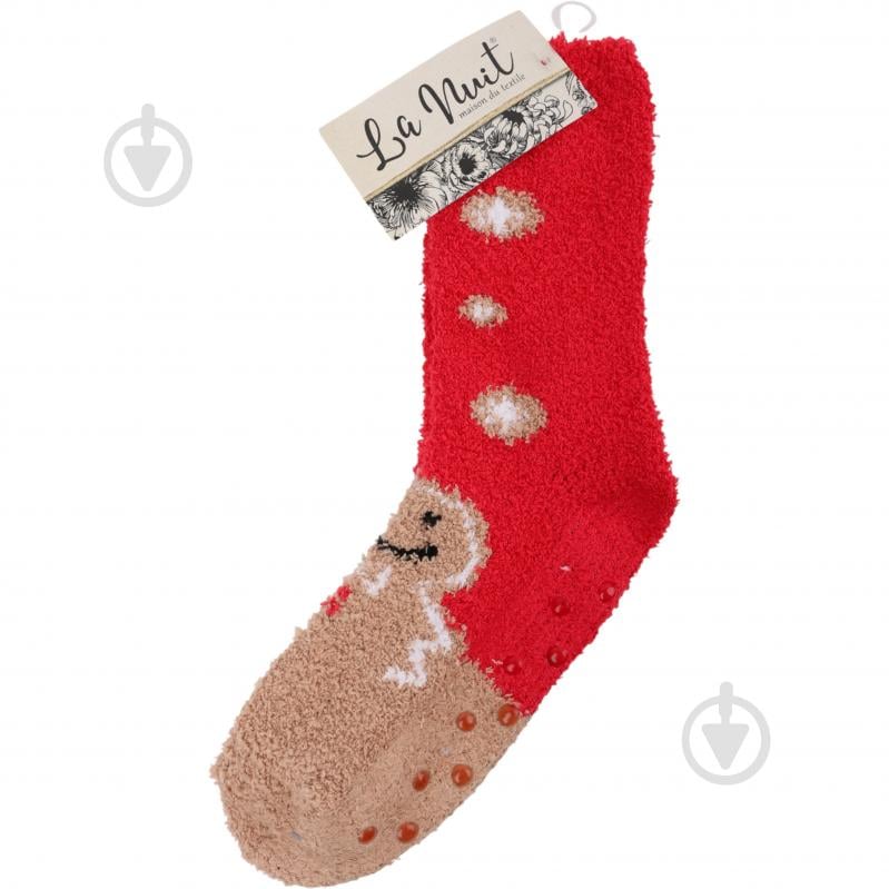 Шкарпетки жіночі La Nuit Home Пряник р.one size червоний 1 шт. - фото 2 Шкарпетки жіночі La Nuit Home Пряник р.one size червоний 1 шт. - фото 2