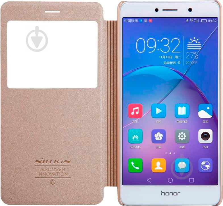 Чехол-книжка NILLKIN Spark series для Huawei Honor 6X/GR5 (2017) gold (6328383) - фото 6