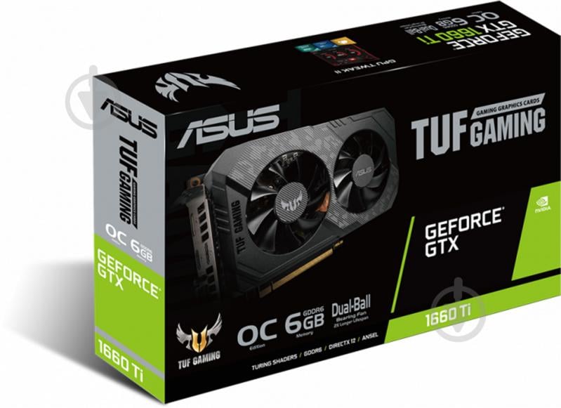 Видеокарта Asus TUF EVO GAMING 6GB GDDR6 192bit (TUF-GTX1660TI-6G-EVO-GAM) - фото 6