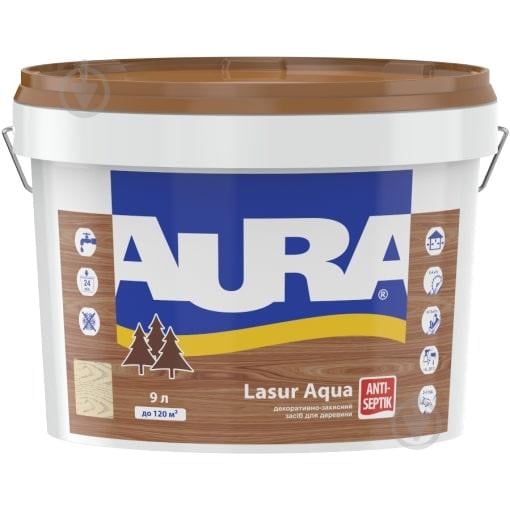 Деревозахисний засіб Aura® Aqua для деревини венге шовковистий мат 0,07 л - фото 1