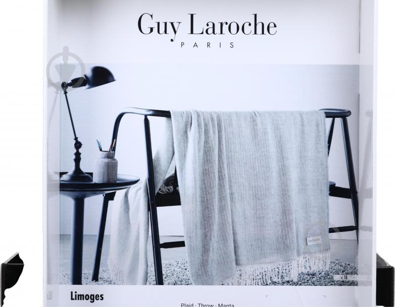 Плед Limoges grey 130x170 см серый Guy Laroche Paris - фото 6
