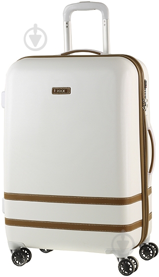 Чемодан Rock Valence White Hardshell (M) 60 л белый 923716 - фото 1