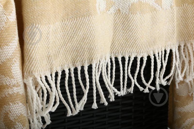 Плед Narbonne beige 130x170 см бежево-білий Guy Laroche Paris - фото 2 Плед Narbonne beige 130x170 см бежево-білий Guy Laroche Paris - фото 2