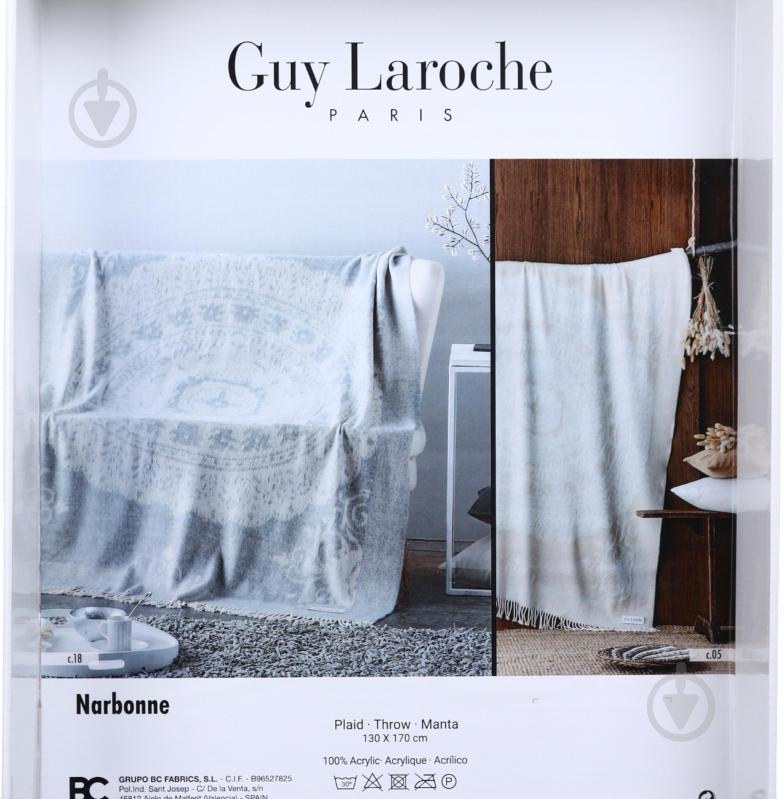 Плед Narbonne beige 130x170 см бежево-білий Guy Laroche Paris - фото 6 Плед Narbonne beige 130x170 см бежево-білий Guy Laroche Paris - фото 6