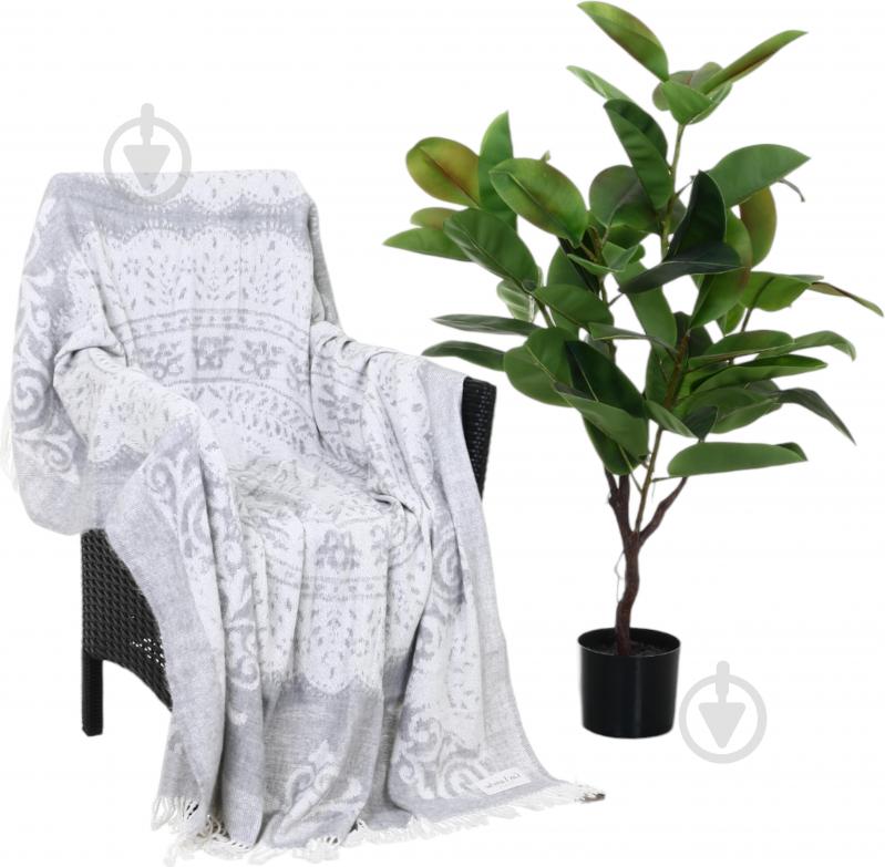 Плед Narbonne grey 130x170 см бело-серый Guy Laroche Paris - фото 1 Плед Narbonne grey 130x170 см бело-серый Guy Laroche Paris - фото 1