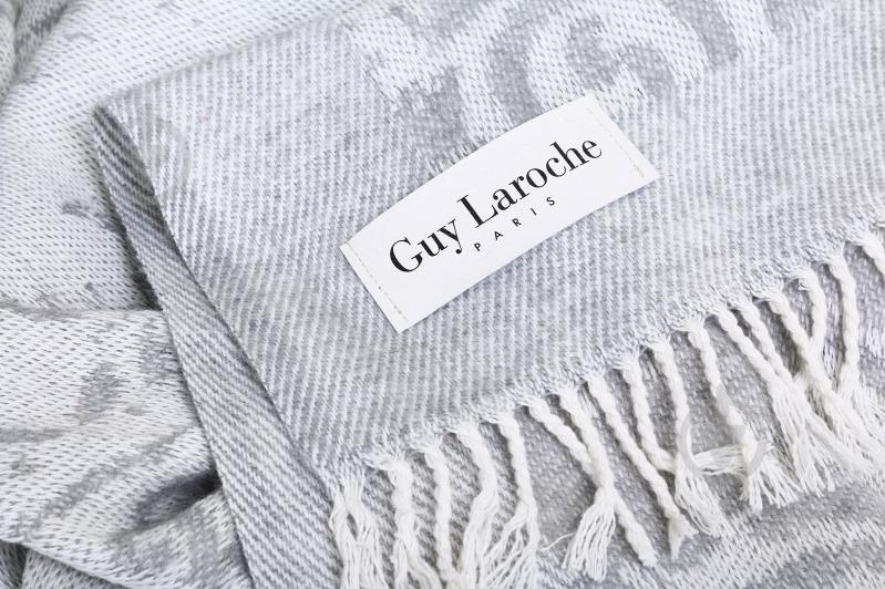 Плед Narbonne grey 130x170 см бело-серый Guy Laroche Paris - фото 3 Плед Narbonne grey 130x170 см бело-серый Guy Laroche Paris - фото 3