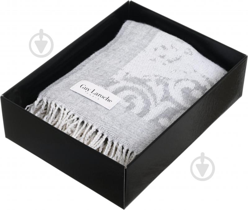 Плед Narbonne grey 130x170 см бело-серый Guy Laroche Paris - фото 4 Плед Narbonne grey 130x170 см бело-серый Guy Laroche Paris - фото 4