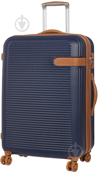 Чемодан Rock 923732 104 л синий Valiant Navy Blue Hardshell Expandable (M) - фото 1 Чемодан Rock 923732 104 л синий Valiant Navy Blue Hardshell Expandable (M) - фото 1