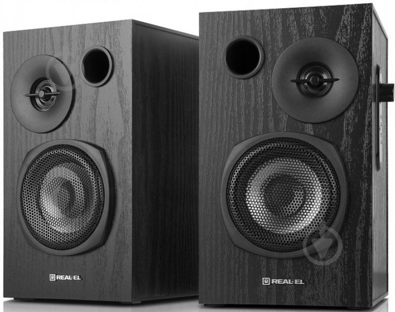 Акустическая система Real-el S-235 2.0 black EL121200010 - фото 1