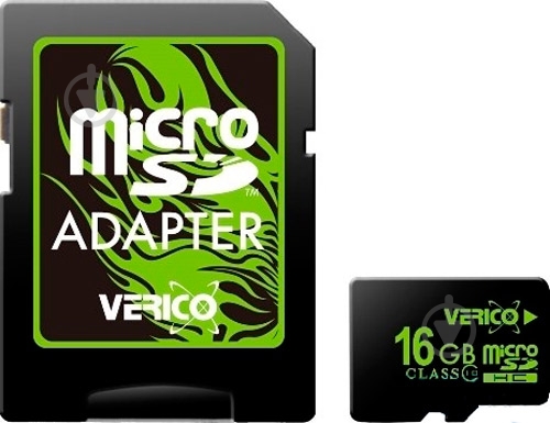 Карта памяти Verico MicroSDHC 32GB Class 10+SD adapter - фото 1