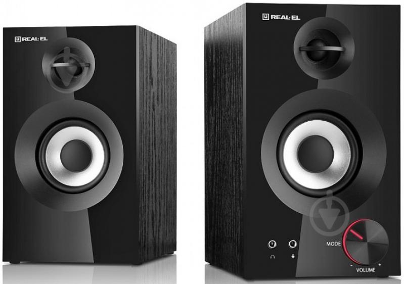 Акустическая система Real-el S-420 2.0 black EL121200011 - фото 3