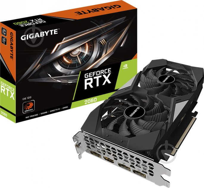 Видеокарта Gigabyte GeForce RTX 2060 12GB GDDR6 192bit (GV-N2060D6-12GD) - фото 6