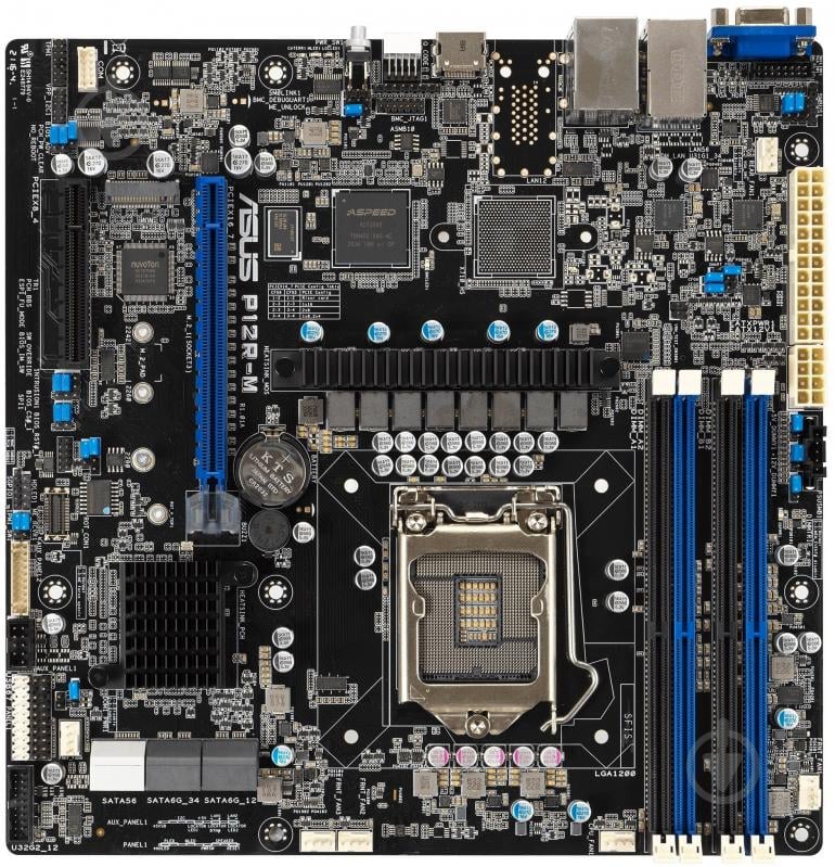 ᐉ Серверная материнская плата Asus P12R-M (Socket 1200, micro ATX ...