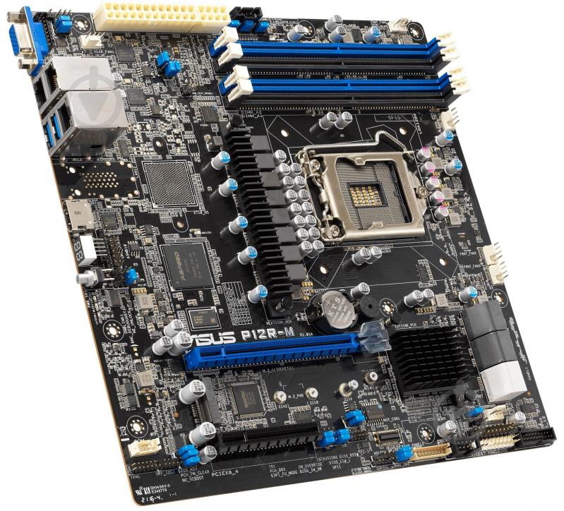 Серверная материнская плата Asus P12R-M (Socket 1200, micro ATX) - фото 2