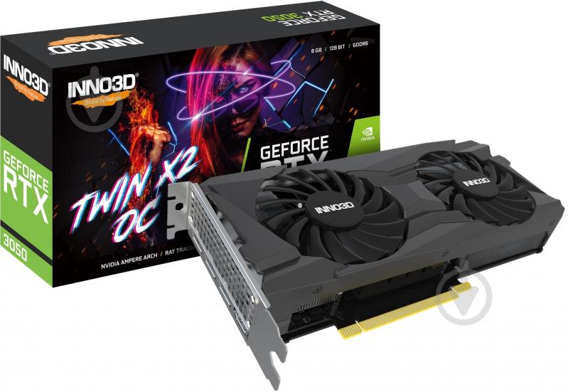 Відеокарта Inno3D GeForce RTX 3050 Twin X2 OC 8GB GDDR6 128bit (N30502-08D6X-11902130) - фото 10