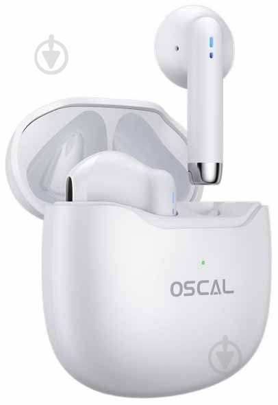 Bluetooth-гарнитура Oscal HiBuds 5 white (HiBuds 5 White) - фото 3