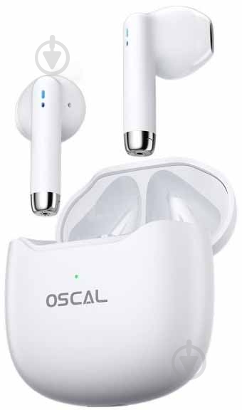 Bluetooth-гарнитура Oscal HiBuds 5 white (HiBuds 5 White) - фото 4