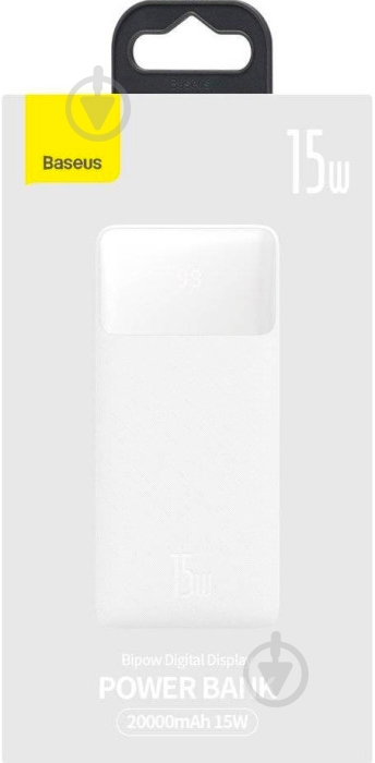 Повербанк BASEUS Bipow PPBD050102 20000 mAh white - фото 7 Повербанк BASEUS Bipow PPBD050102 20000 mAh white - фото 7