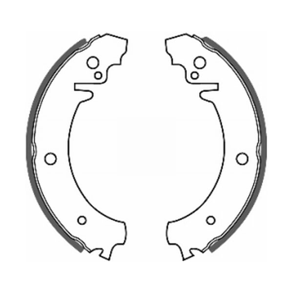 Тормозные колодки барабанные LADA 1200-1500, 1200-1600, NADESCHDA, NIVA, NOVA, TOSCANA 1.2-1.9D 01.70- C0L000ABE ABE