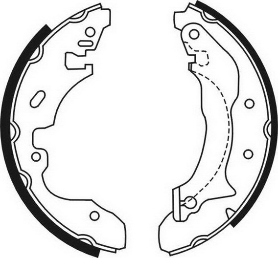 Барабанні тормозні колодки FORD MONDEO I MONDEO II 1.6-2.0 02.93-09.00 C0G042ABE ABE