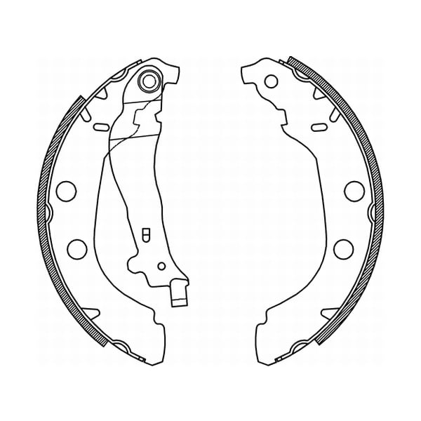 Барабанні тормозні колодки PEUGEOT 406 1.6-3.0 11.95-12.04 C0P027ABE ABE