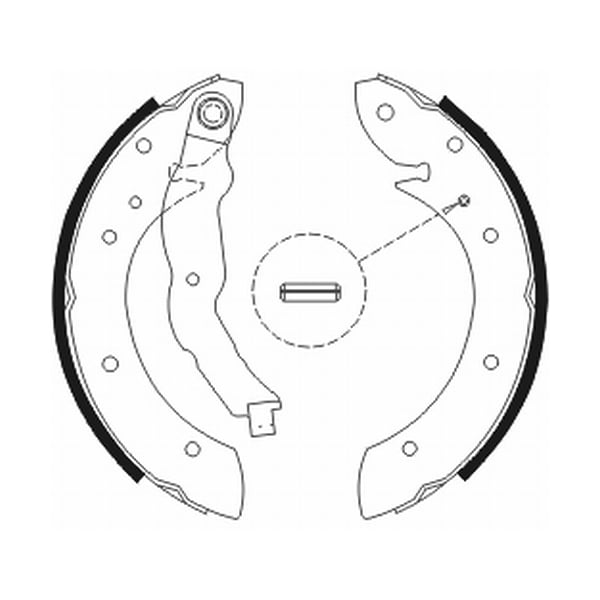 Барабанні тормозні колодки RENAULT LAGUNA I MEGANE I MEGANE SCENIC SCENIC I 1.4-3.0 09.95-09.03 C0R011ABE ABE