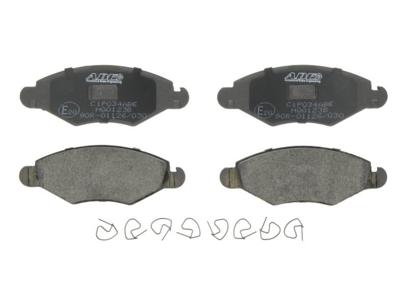 Тормозные колодки передние PEUGEOT 206 206+ 206 SW 1.1-1.9D 09.98- C1P034ABE ABE