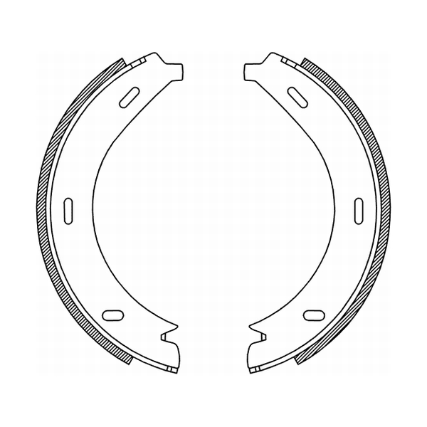 Барабанні тормозні колодки MERCEDES V (638/2) VITO (638) 2.0-2.8 02.96-07.03 CRM005ABE ABE