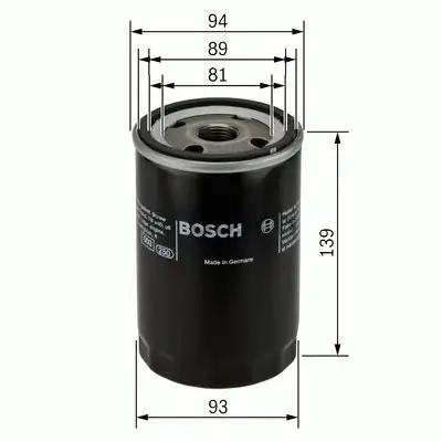 Масляный фильтр VW LT 28-35 II, LT 28-46 II 2.8D 07.97-07.06 0451103368 BOSCH - фото 1