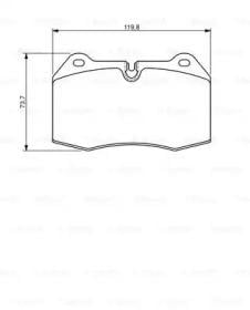 Тормозные колодки 0986494260 BOSCH