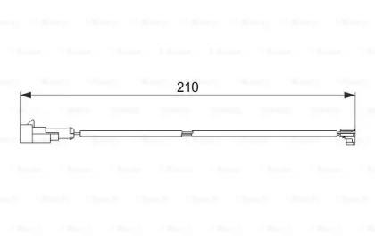 Датчик зносу гальмівних колодок передійн AUDI A3 Q2 Q3 TT SEAT ATECA LEON LEON SC LEON ST SKODA KAROQ KODIAQ OCTAVIA III OCTAVIA IV 1.0-2.0 1987474512 BOSCH