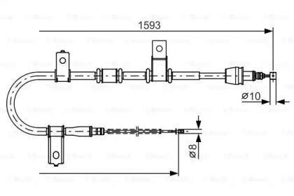 Трос ручного тормоза 1987482146 BOSCH