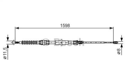 Трос ручного тормоза 1987482363 BOSCH