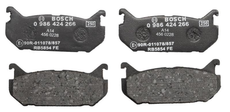 Гальмівні колодки задні MAZDA 6, 626 IV, MX-6, XEDOS 6; MITSUBISHI GALANT II 1.6-3.0 09.80-12.08 ( 0986424266 BOSCH