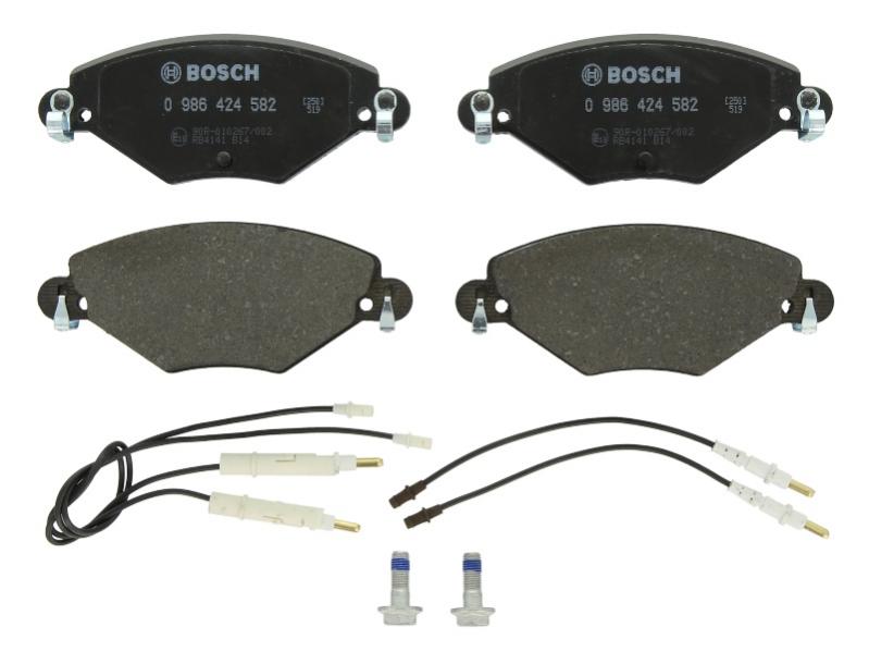 Тормозные колодки передние CITROEN C5, C5 I, C5 II 1.6D-2.0D 03.01- 0986424582 BOSCH