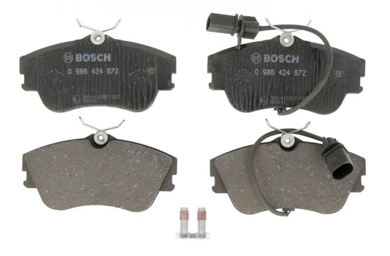 Колодки гальмівні передні VW TRANSPORTER IV 1.9D-2.8 07.90-06.03 ( 0986424672 BOSCH