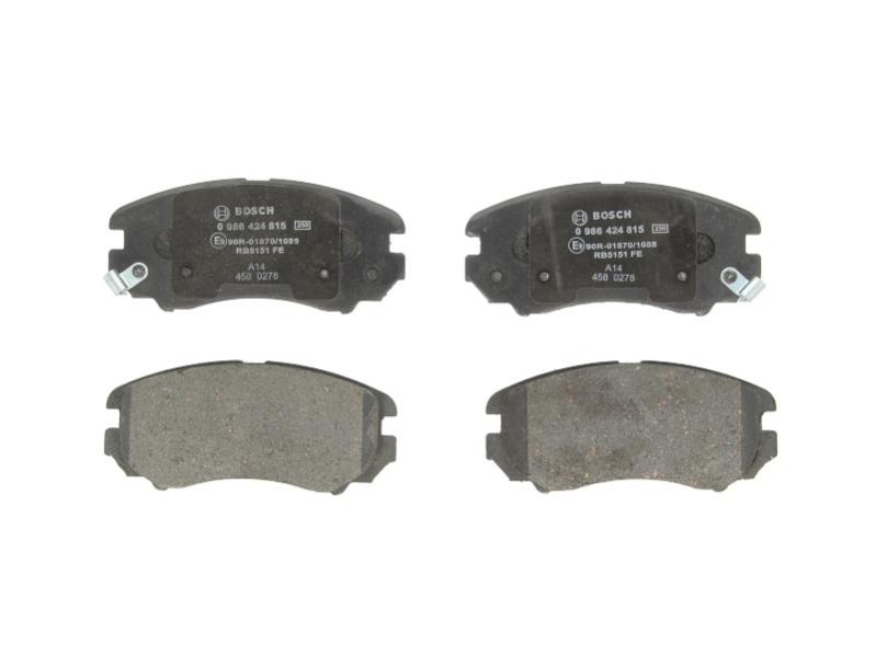 Гальмівні колодки передні HYUNDAI ELANTRA, SONATA, TUCSON; KIA MAGENTIS, SOUL, SPORTAGE 1.6-3.3 01.01- ( 0986424815 BOSCH