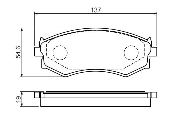 Гальмівні колодки передні NISSAN 200 SX, MAXIMA IV, MAXIMA III 1.8/2.0/3.0 07.88-08.00 ( 0986461139 BOSCH