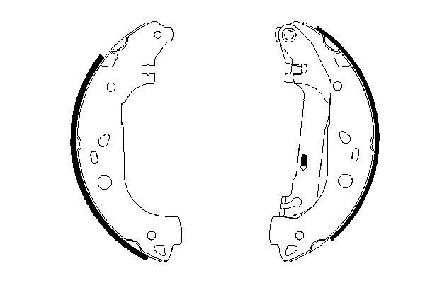 Барабанні тормозні колодки FORD TOURNEO CONNECT, TRANSIT CONNECT 1.8/1.8D 06.02-12.13 (0 0986487667 BOSCH